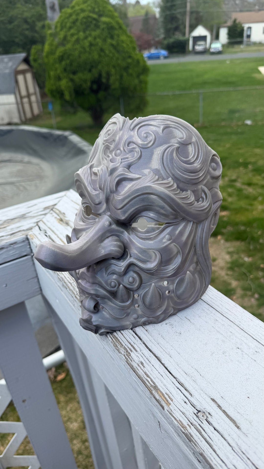 Tengu Mask Japanese | Long Nose Yokai Demon Cosplay Mask | Samurai Japanese Mask