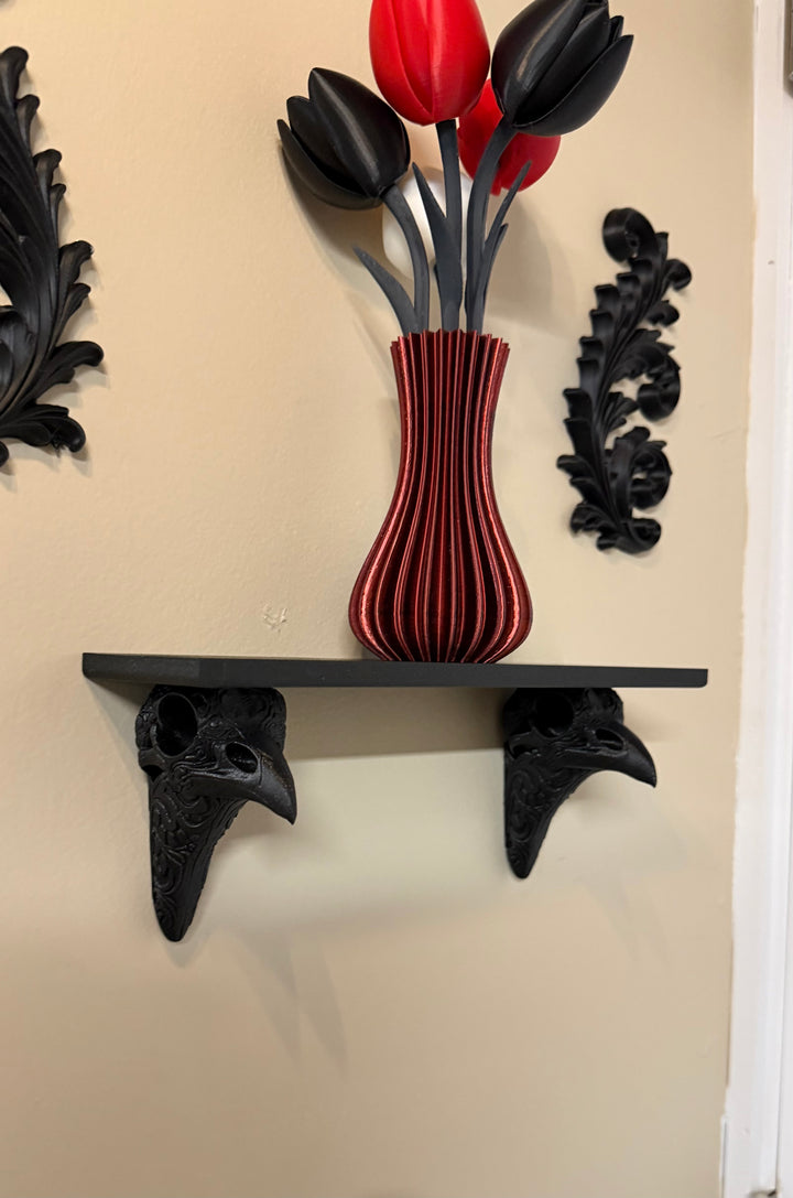 Raven Skull Wall Shelf Alchemy Deco