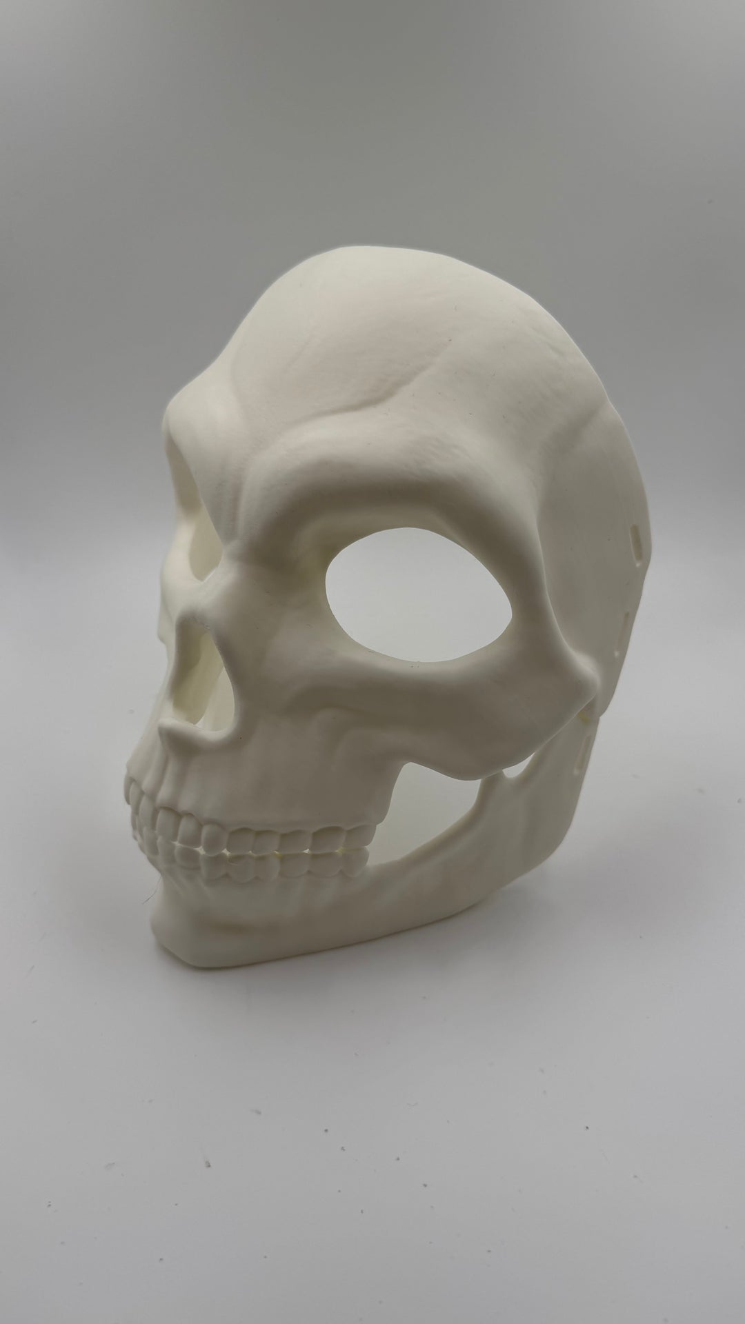 Human Skull Mask with Moving Jaw | Realistic Skeleton Cosplay Mask | Gothic Horror Skull Helmet