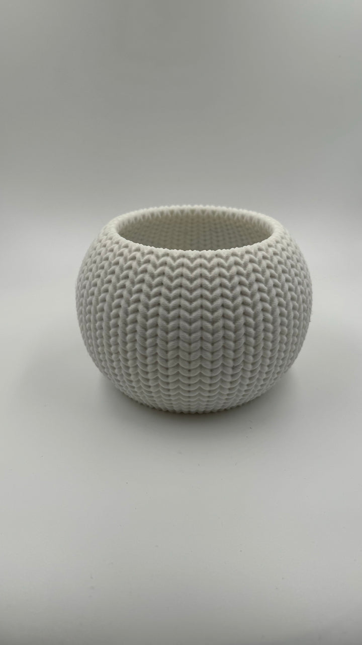 Jack Skellington Knitted Bowl