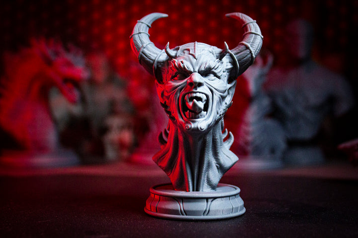 Belial El Diablo Bust Statue  - Embrace the Dark Majesty!