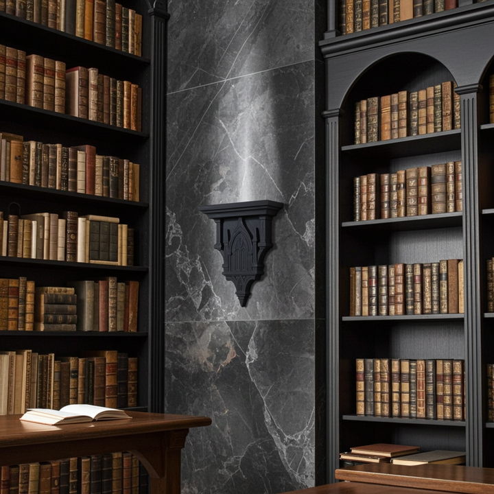 Gothic Cathedral Sconce Small Shelf Wall Art