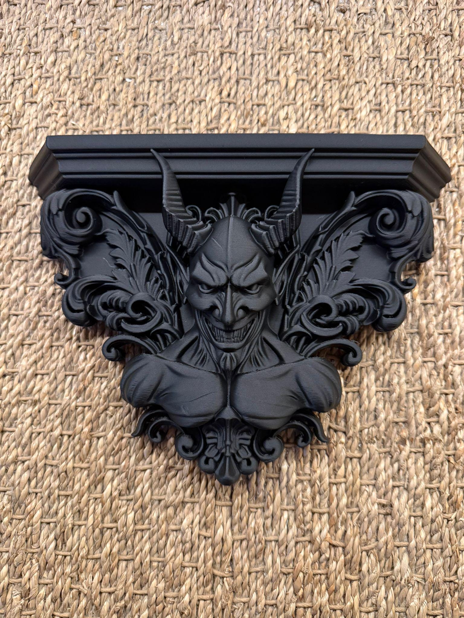 Gothic Demon Wall Shelf Altar