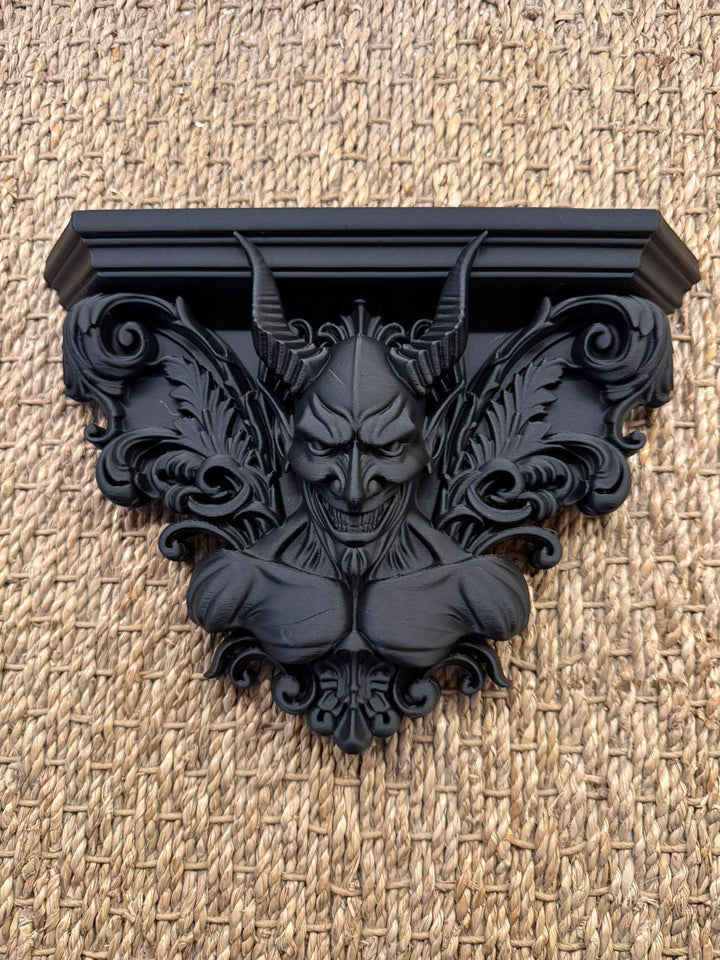 Gothic Demon Wall Shelf Altar