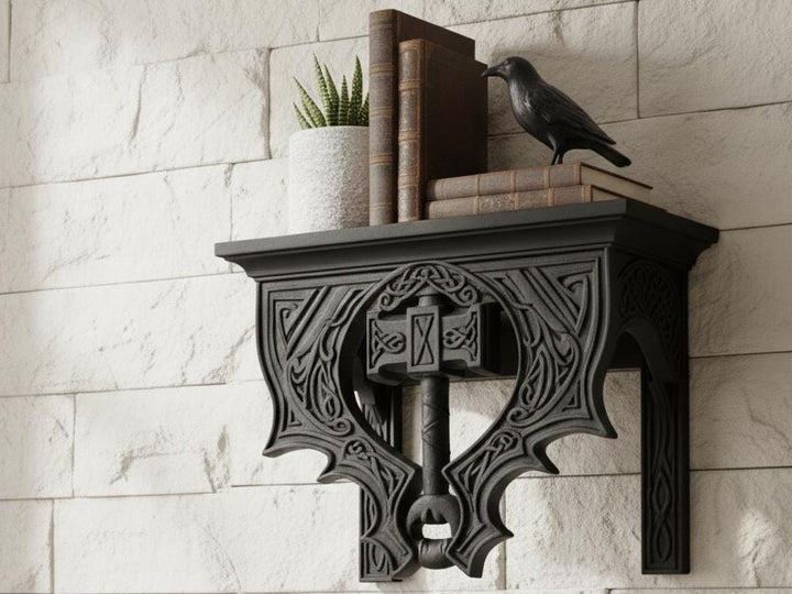 Nordic Hammer Wall Shelf Altar