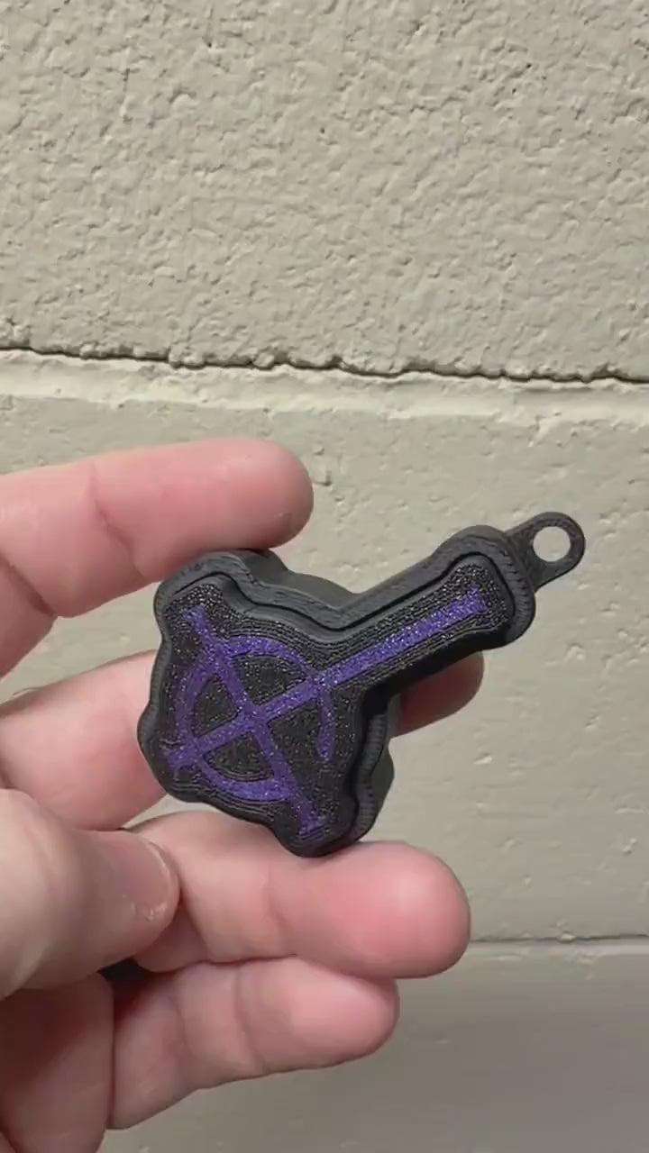 Ghost Band Fidget Clicker Keychain | Ghost Inspired Clicker | Anxiety Relief Fidget Toy | Gothic Keychain Gift